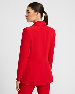 Signature Stretch Double Breasted Long Slim Blazer - image 3