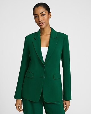 Signature Crepe Two Button Relaxed Blazer