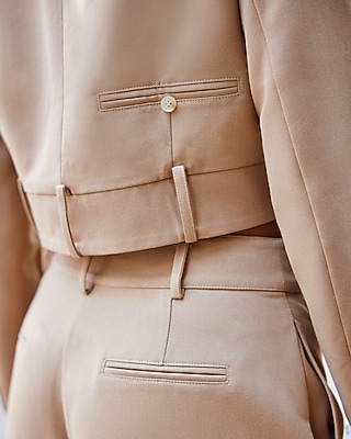 Novelty Button Cropped Blazer