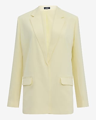 Textured Twill Relaxed Tie Waist Blazer - image 5