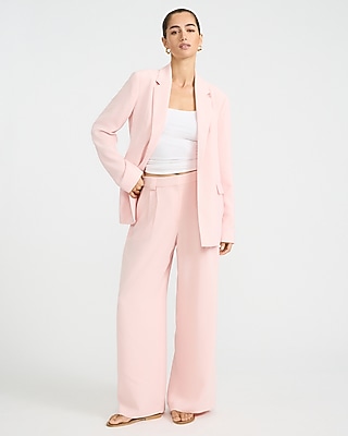 Signature Crepe Open Front Blazer