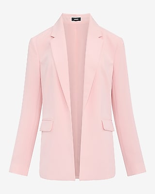 Signature Crepe Open Front Blazer
