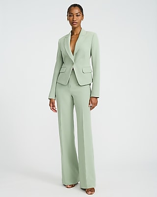 Signature Stretch Cropped Fitted Cutaway Blazer