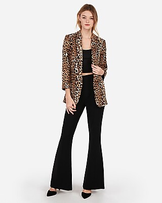 next leopard print blazer