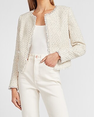 white open blazer