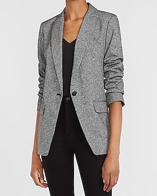 herringbone ladies blazer