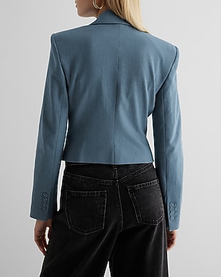 BARCELONA CROP BLAZER 7806986:CHINA BLUE:M