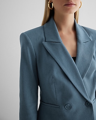 BARCELONA CROP BLAZER 7806986:CHINA BLUE:M