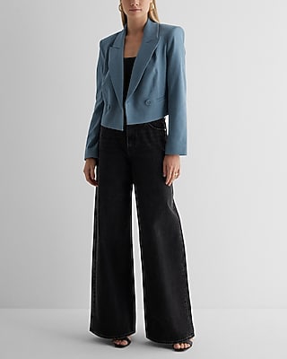 BARCELONA CROP BLAZER 7806986:CHINA BLUE:M