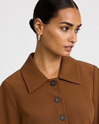 Barrel Sleeve Cutaway Blazer Signature Stretch