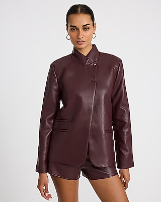 Express x Sarah Jane Nader | The Faux Leather Casting Jacket