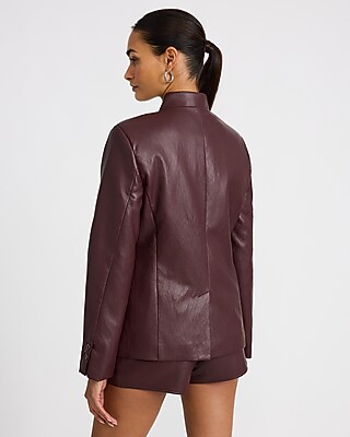 Express x Sarah Jane Nader | The Faux Leather Casting Jacket