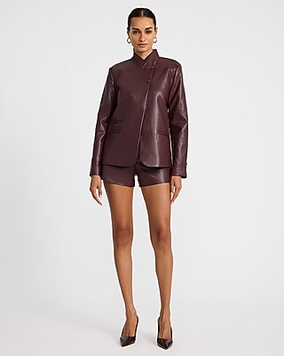 Express x Sarah Jane Nader | The Faux Leather Casting Jacket