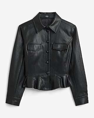 Express X Sarah Jane Nader | The Faux Leather Leigh Moto | Express