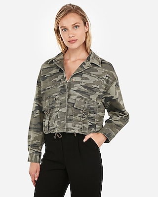 camouflage military jacket womens