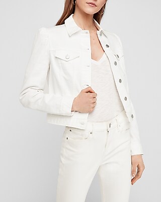 white casual jacket