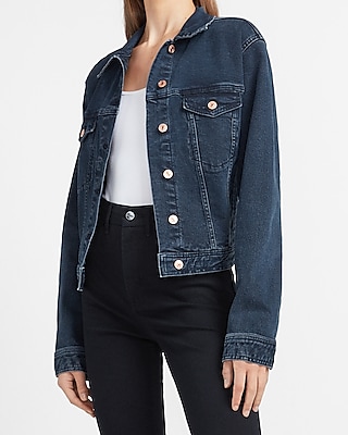 dark jean jacket outfits