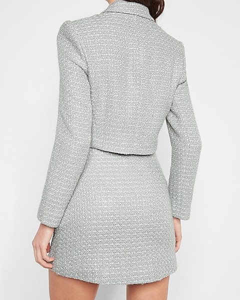 Cropped Tweed Jacket | Express Cropped Tweed Jacket | Express