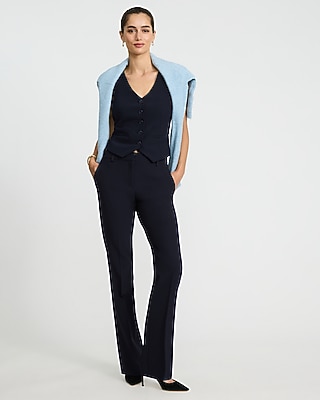 Editor Studio Stretch Twill Five Button Blazer Vest