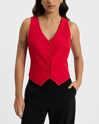 Editor V-neck Mini Vest Dress