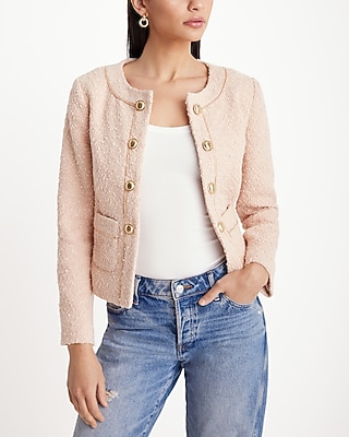 BOUCLE JACKET 7807105:BALLET PINK:L