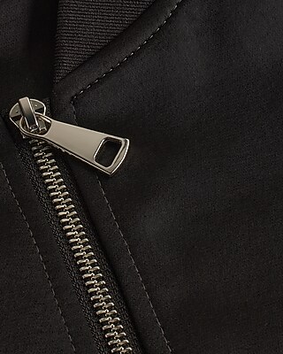 Satin Oversized Bomber Jacket | Express