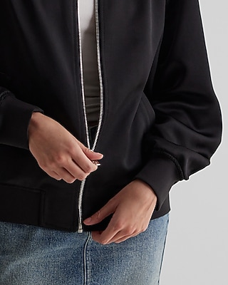 ジャケット・アウター AS, Oversized Satin Blouson Satin Oversized Bomber Jacket | Express