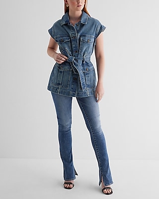 Belted Denim Vest