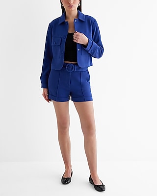 Collared Cropped Jacket