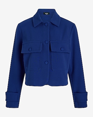 Collared Cropped Jacket