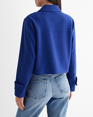 Collared Cropped Jacket