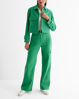 Collared Cropped Jacket