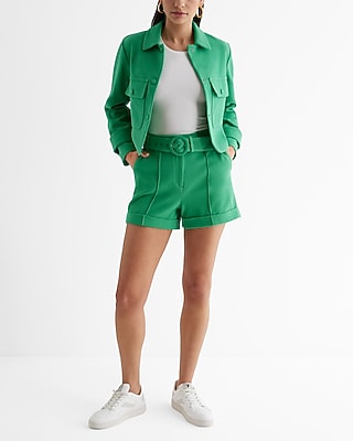 Collared Cropped Jacket