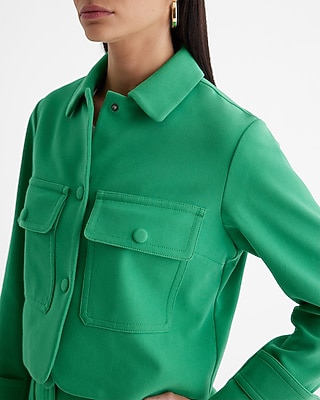 Collared Cropped Jacket