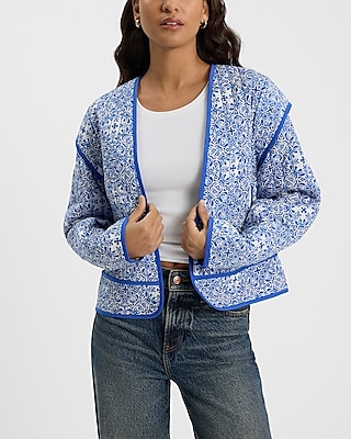 Reversible Quilted Printed Jacket