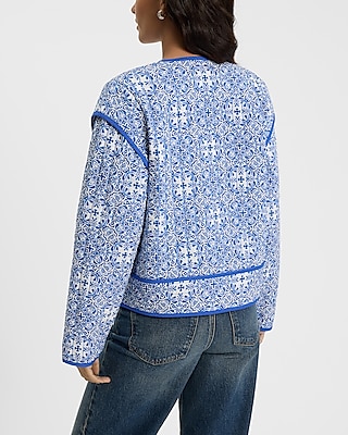 Reversible Quilted Printed Jacket