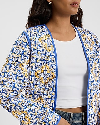 Reversible Quilted Printed Jacket