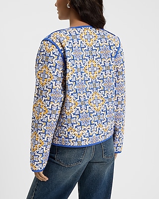 Reversible Quilted Printed Jacket