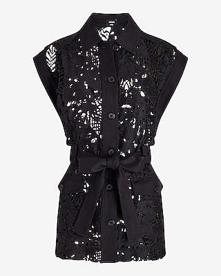 週末sale❣️L'Appartement Lace Vest 黒レースベスト 週末sale❣️L