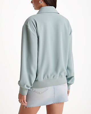 Oversized Utility Bomber Jacket | Express