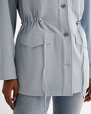 Twill Cinched Utility Jacket