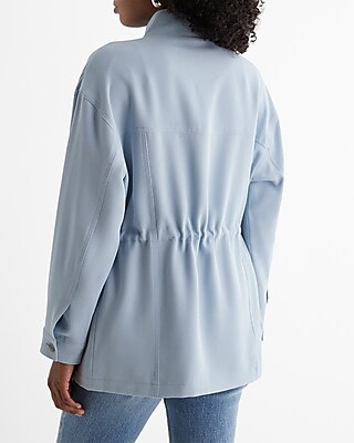 Twill Cinched Utility Jacket