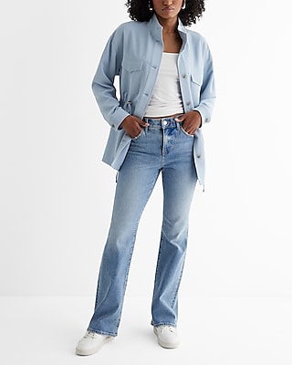 Twill Cinched Utility Jacket