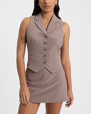 Pinstripe Blazer Vest