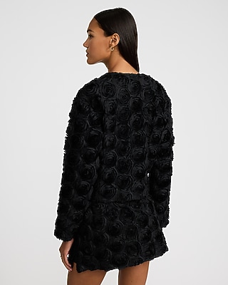 Rosette Collarless Jacket