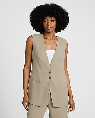 Editor V-neck Mini Vest Dress