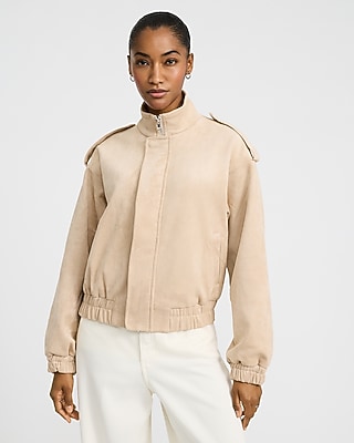 Rosette Collarless Jacket | Express