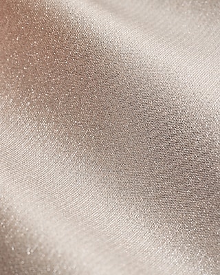 Metallic Halter Neck Blazer Vest