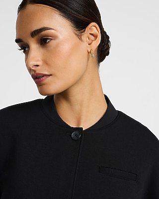 Cropped Bomber Jacket