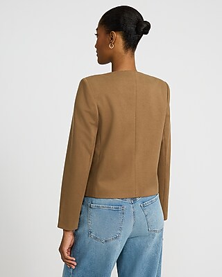 Novelty Button Collarless Jacket - image 3